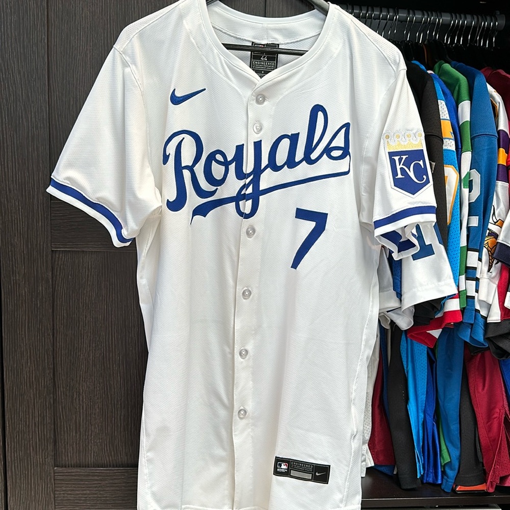 Bobby Witt Jr. Kansas City Royals Nike Home Elite Authentic 2024 Jersey - White